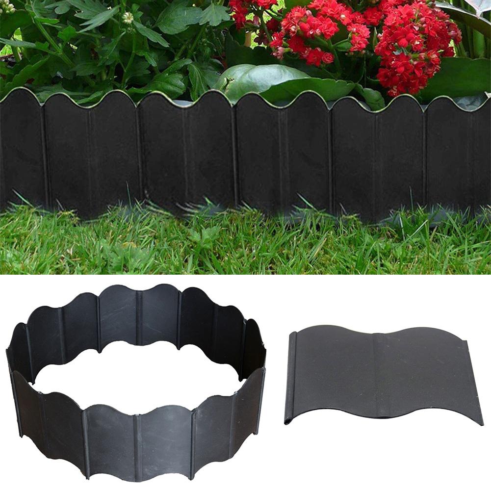 20Pcs Garden Fence Edging Home Garden Plastic Fence Plant Border Decorations DIY Landscape