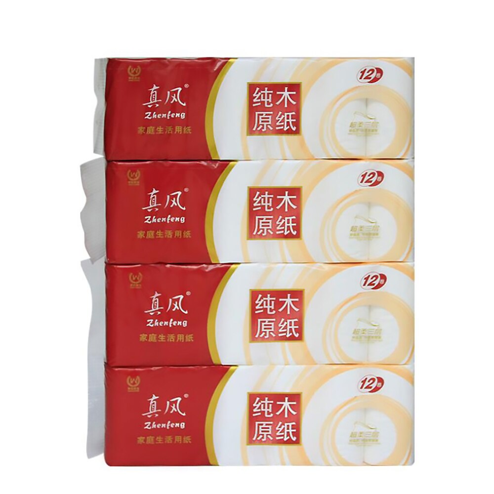 Rolls Toilet Paper Bulk Rolls Bath Tissue Bathroom White Soft 3 Ply Toilet Paper Kitchen Roll Paper