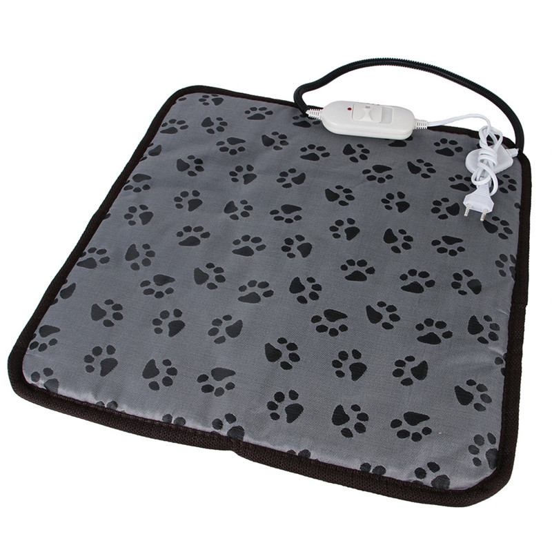 Couverture chauffante électrique pour lit de chien et chat, imperméable, avec 3 modes, prise ue/US, 45x45cm: 1 / US plug