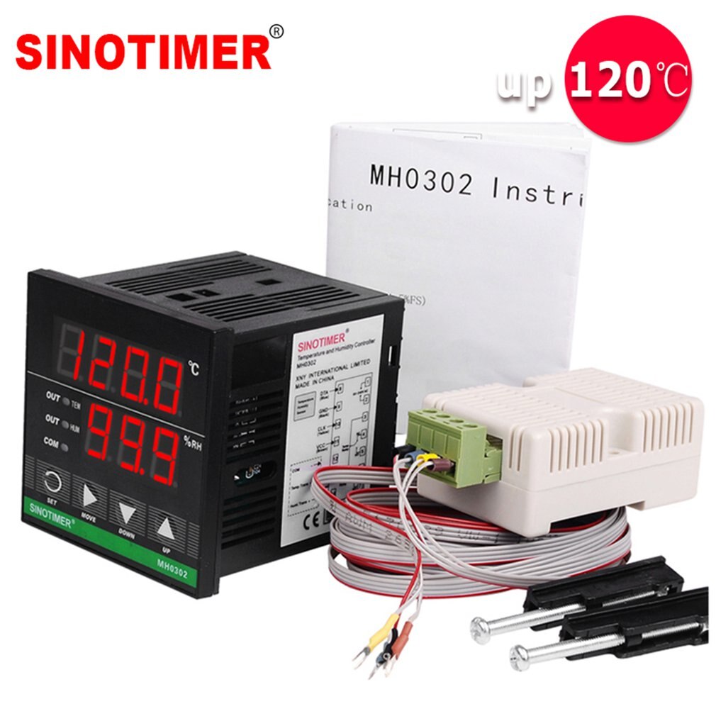 Intelligent High-precision Digital Display Temperature And Humidity Controller 85-265V Used In Greenhouse Breeding Incubator