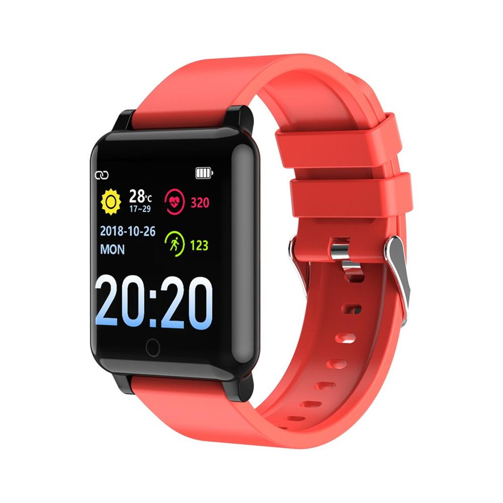 Til xiaomi redmi 10x note 9s redmi note 8 pro note 7 smart armbånd fitness tracker kropstemperatur puls smart ur: Rød