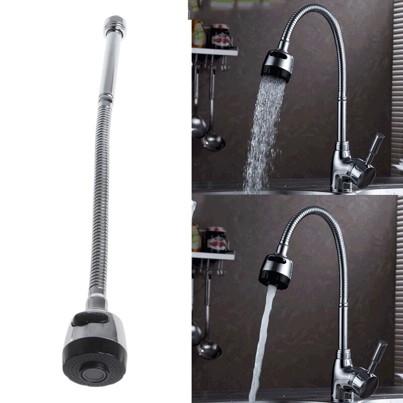 Kök bar kran slang dubbel hål vatten zink legering ersättning kran 48cm