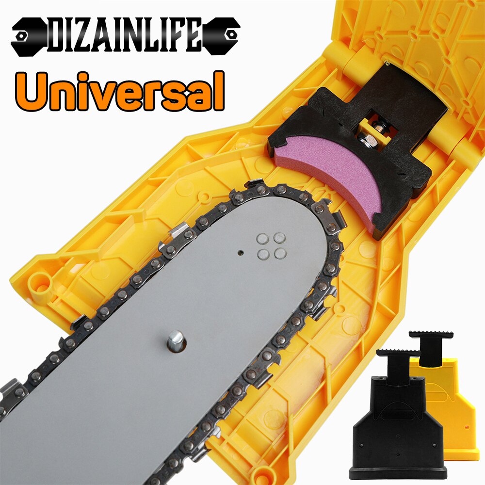 Chainsaw Teeth Sharpener Chainsaw Fast Grinding Chainsaw Chain Sharpener Portable Durable Easy Power Sharp Bar-Mount Whetstone