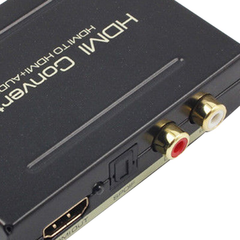 HDMI Audio Extractor Splitter to SPDIF Optical RCA Stereo L/R Analog Converter