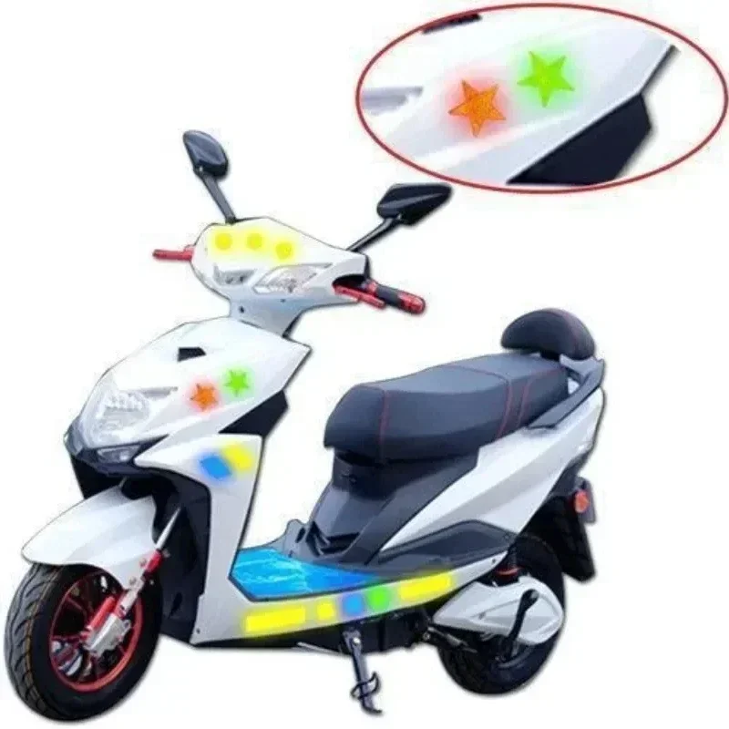 10 teil/satz Hohe Intensität Klasse Reflektierende Sicherheit Warnbänder Aufkleber Selbst-Kleber Für Auto Lkw Motorrad Fahrrad Wohnmobil Helm