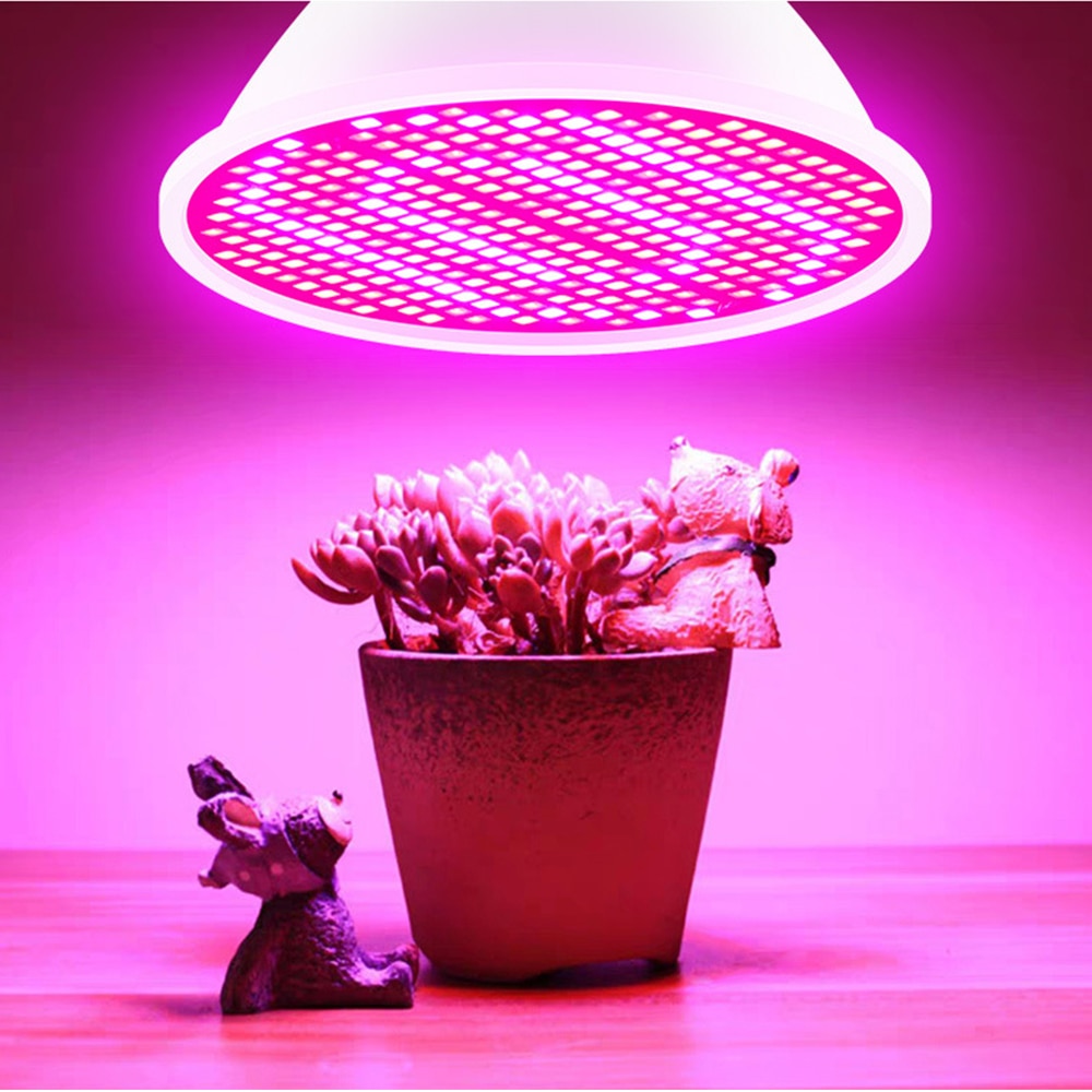 Bombilla LED de cultivo para plantas de interior, luz LED de espectro rojo y azul para plantas de interior, E14/E27, lámpara de cultivo hidropónico (220V)