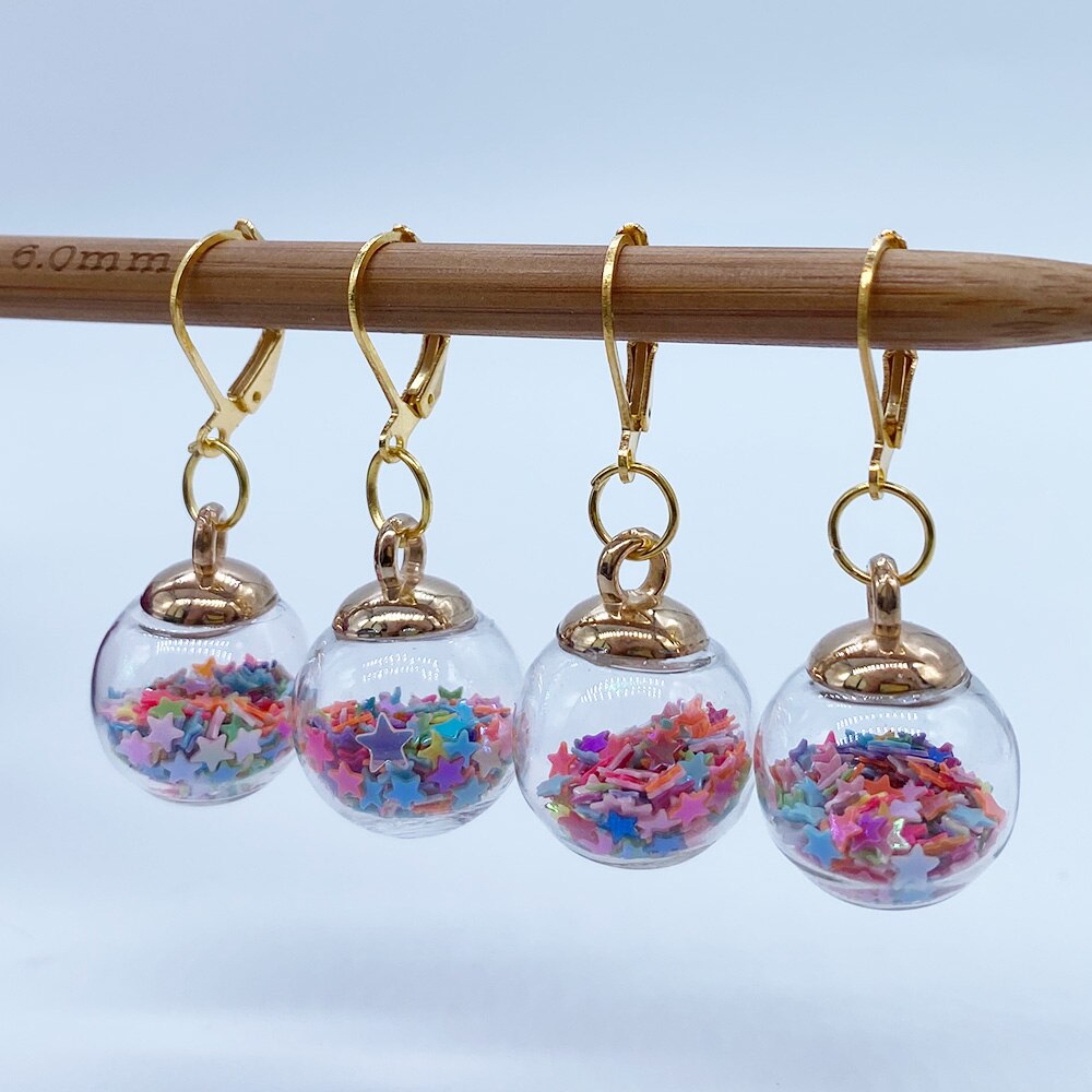 Ronde Bal Ster Stitch Markers, 4 Stuks Stitchmarkers Voor Breien En Haken