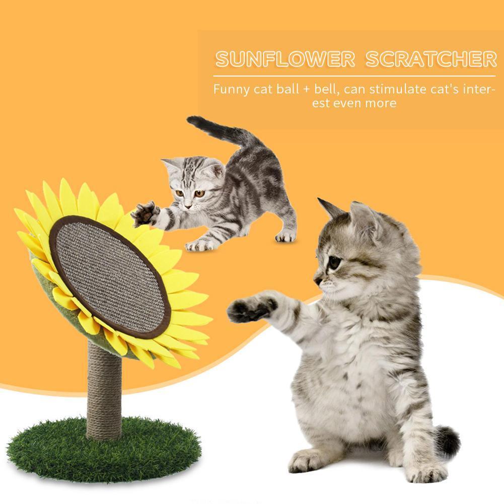 Cat Tree Bed with Scratching Post with Sisal Covered Climbing Activity Tower 2-in-1 Scratching Post and Bed: Default Title