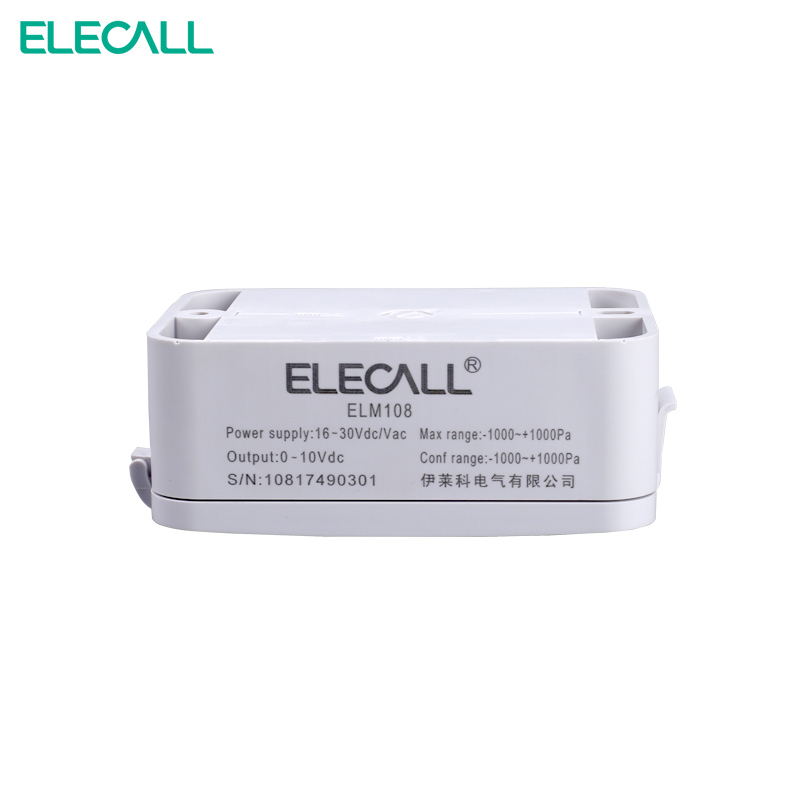 Elecall elm 108 mikro differenstryk transmitter lufttryk transmitter tryksensor 0-5000pa 0-10v