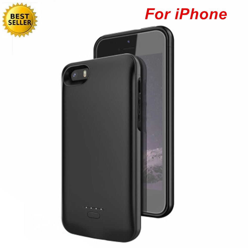 For iPhone 5 5S SE 6 6S 7 8 6 Plus 6s Plus 7 8 Plus X XS XR XS Max Battery Case Ultra-Thin Portable Charger Power Case Bank