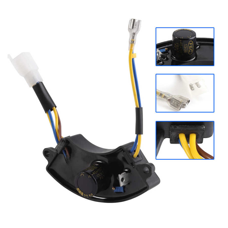 Regulador De Voltaje AVR 450V 680VF Para Generadores De Gasolina De 6.5KW A 8.5KW - 6 Hilos