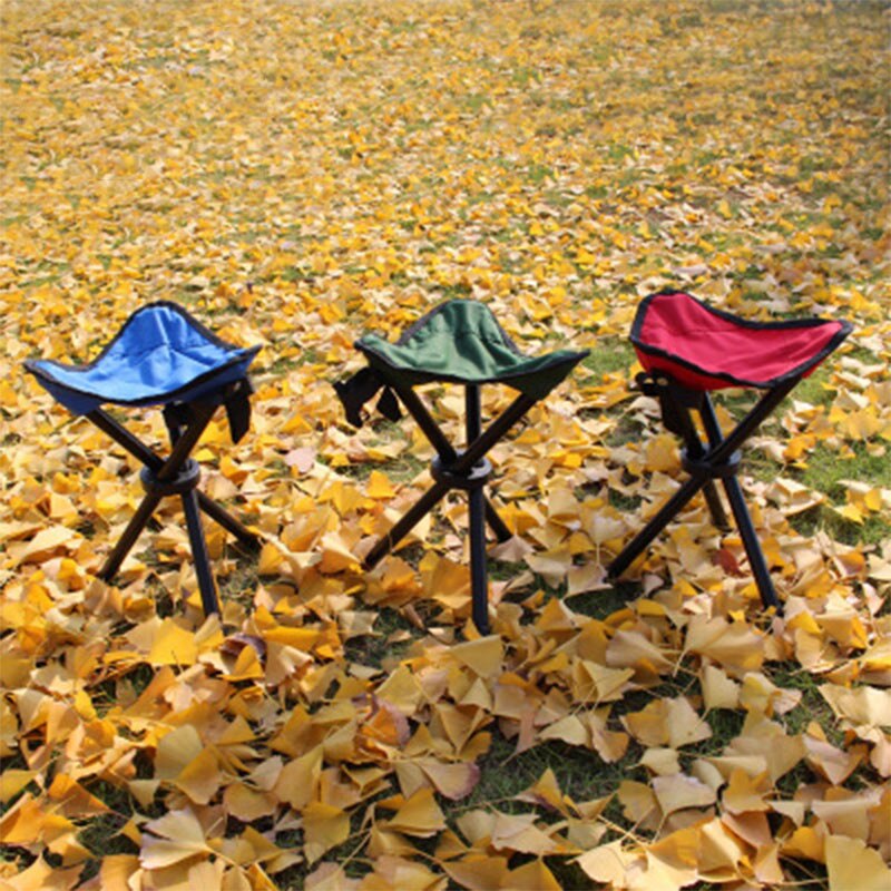 Udendørs bærbar letvægtsfoldning camping vandring sammenklappelig skammel stativstol sæde til fiskeri picnic bbq strandstol