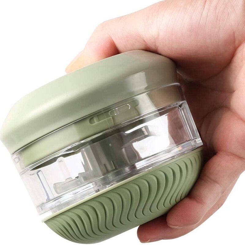 Manual Garlic Chopper Hand Held Mini Vegetable Grinder Fits for Chopping Garlic,Capsicum,An Boneless Meat Food Processor