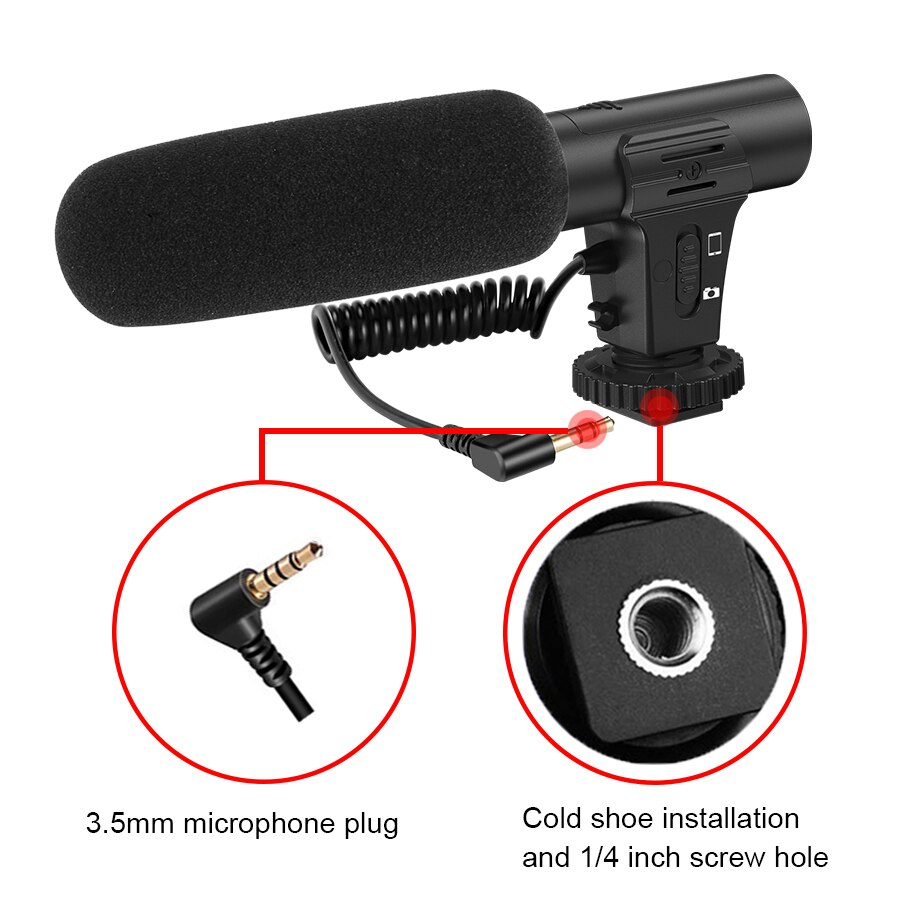 MAMEN Smartphone & Camera Vlogging Studio Kits Video Shooting Photography Suit with Microphone LED Fill Light Mini Tripod