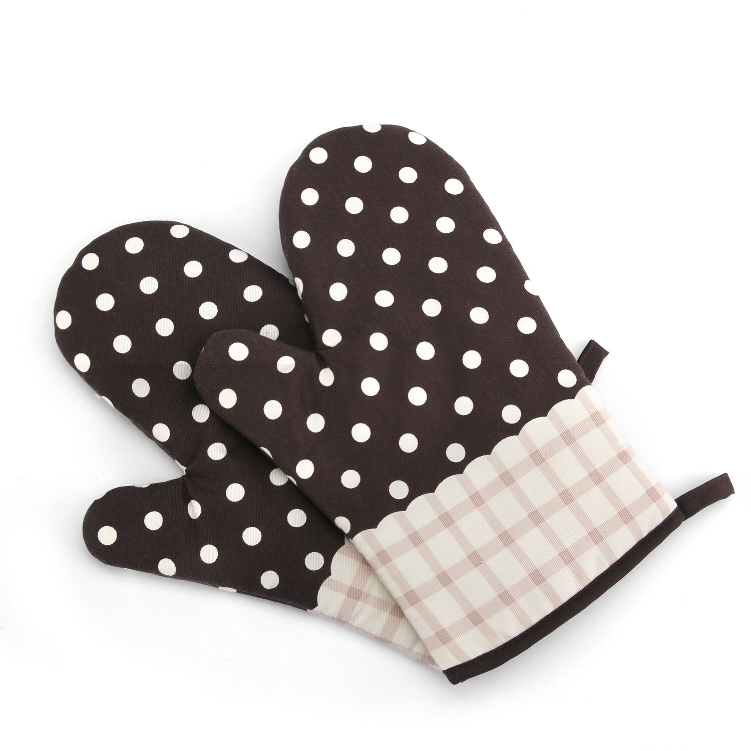 Gants De Four En Coton Épais Résistants à La Chaleur - Gants Cuisine Gril Barbecue