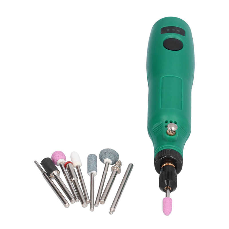 Mini amoladora eléctrica recargable, pluma para molienda, bricolaje