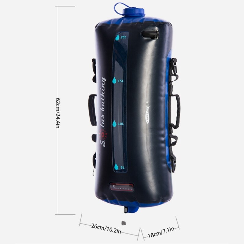 62KF 20L Solar Shower Camping Shower Outdoor Camp Shower Bag