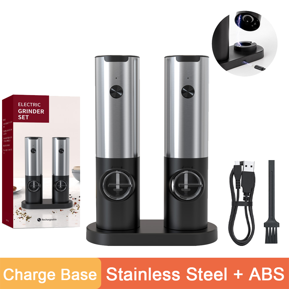 Salt And Pepper Grinder Electric Rechargeable Set ... – Vicedeal