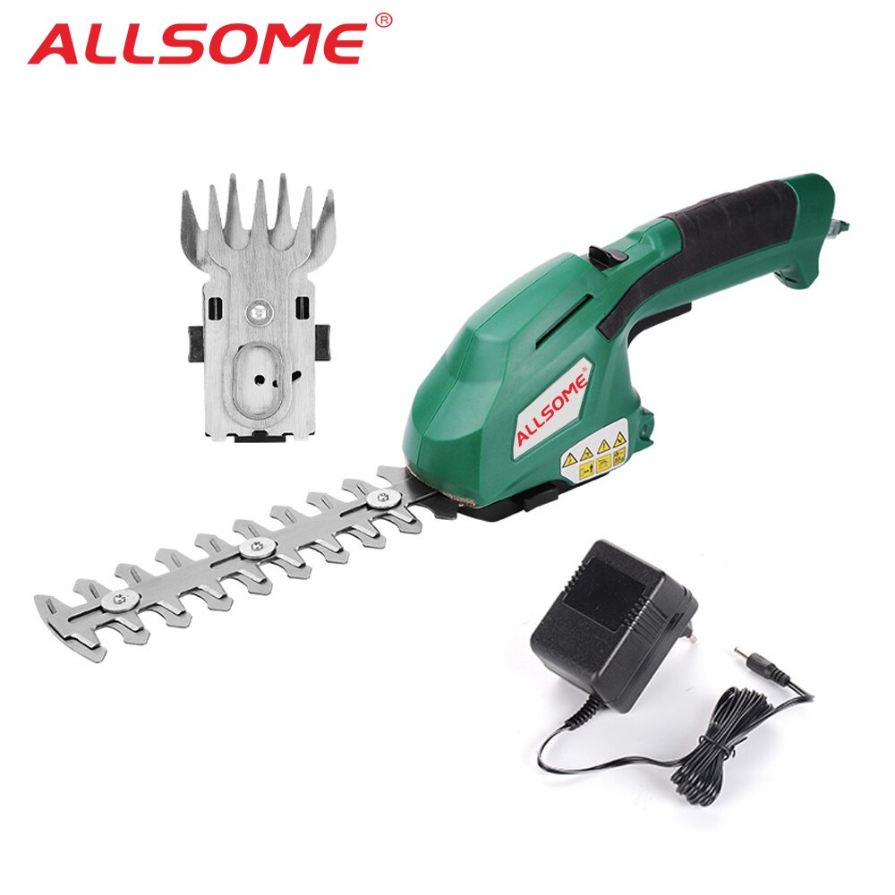 ALLSOME – tondeuse électrique sans fil 2 en 1, 7.2V, Rechargeable, idéale pour le désherbage, la taille, HT2668