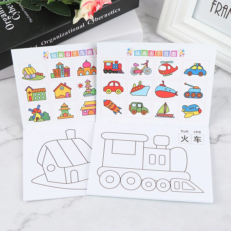 1PC Children's Coloring Book Baby Painting Picture Book Kindergarten Coloring Paintings Art Drawing Graffiti 24 Pages