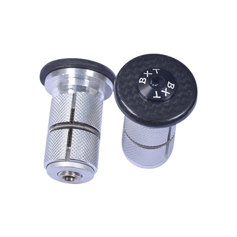 Carbon Top Cap 28.6mm MTB Road Bike Headset Stem Top Cap Compression plug Nut Compressor Expansion Fork Steerer