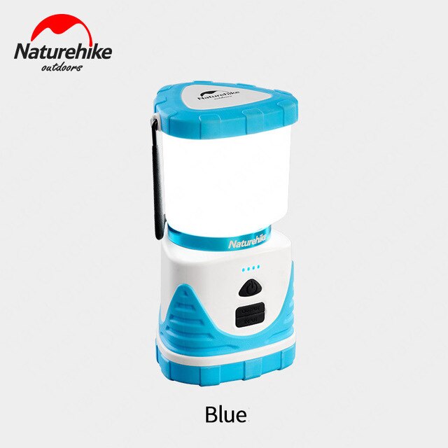 Naturehike Flasher Mobile Power Bank Flashlight USB Port Camping Tent Light Outdoor Portable Hanging Lamp 56 LEDS Lantern 500LM: Blue
