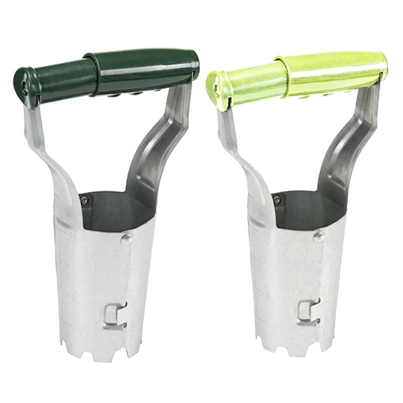 Automatic Transplanter Garden Hand Bulb Planter Tool with Depth Mark Soil Release Planting Tool for Digging Hole Seed