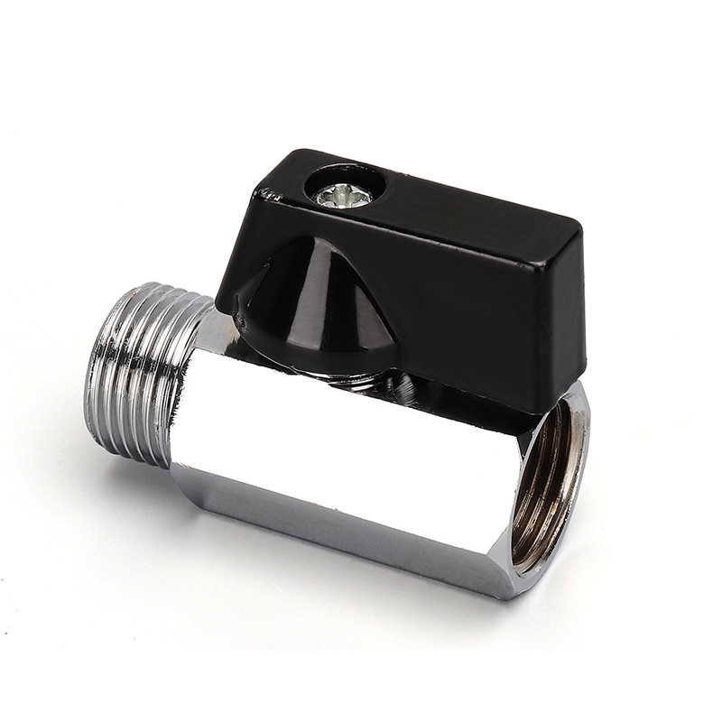 Brass Ball Valve 1/8" 1/4" 3/8" 1/2" BSP Threaded Mini Male To Female Air Compressor Water Gas Oil Shut Off Valve