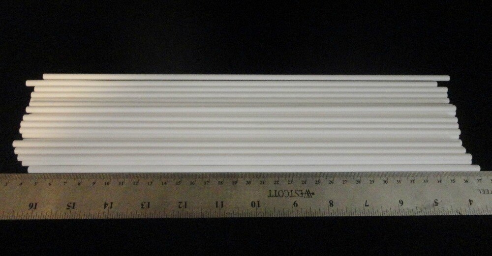 Tubo de cerámica de alúmina/OD * ID * longitud = 1,5*0,8mm * 100mm/aisladores de un solo diámetro/termoestabilidad buena/aislamiento