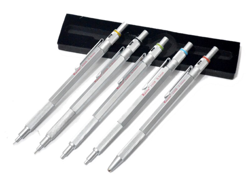 Kuelox Metal Comic Drawing Mechanical Pencil 0.3/0.5/0.7/0.9/2.0mm Engineering Drawing Pencil 1PCS