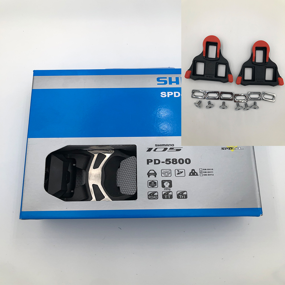 Pédales de vélo de route en carbone PD R7000/PD5800/R540/R550, autobloquant SPD avec 105 cales, SM-SH11
