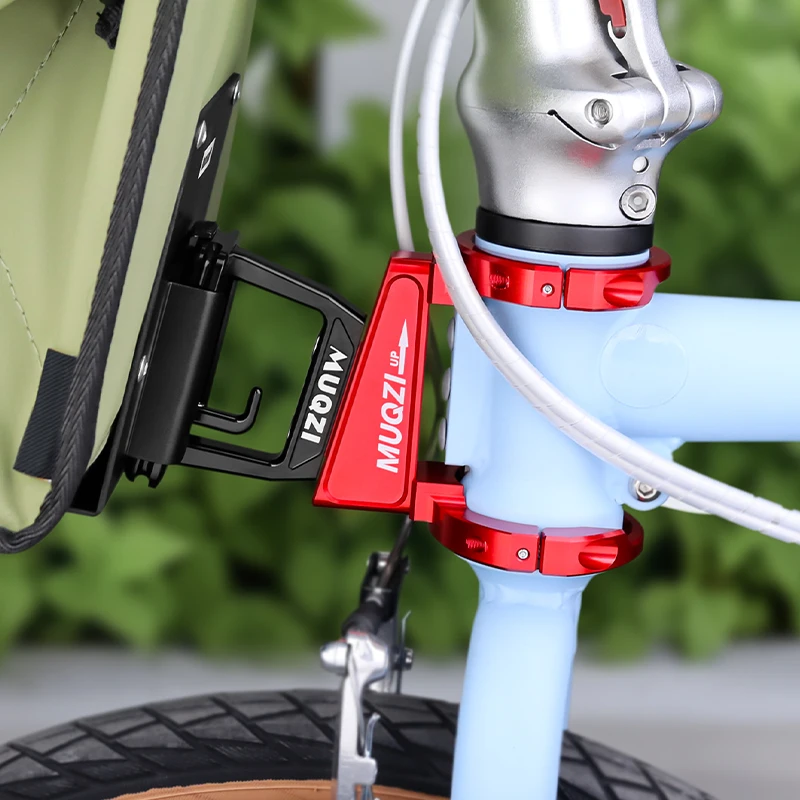 MUQZI Fiets Voortas Houder Voor Birdy Dahon SP8 412 Vouwfiets Voortas Carrier Mount Adapter