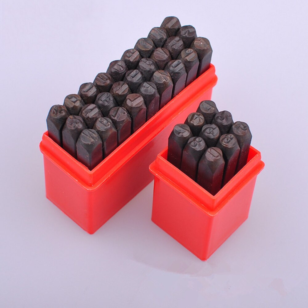 36 PCS 2mm Letters Number Steel Seal Alphanumeric Number Leather Stamper Letter Number Punch Leather Carving Letter Punch Carbon