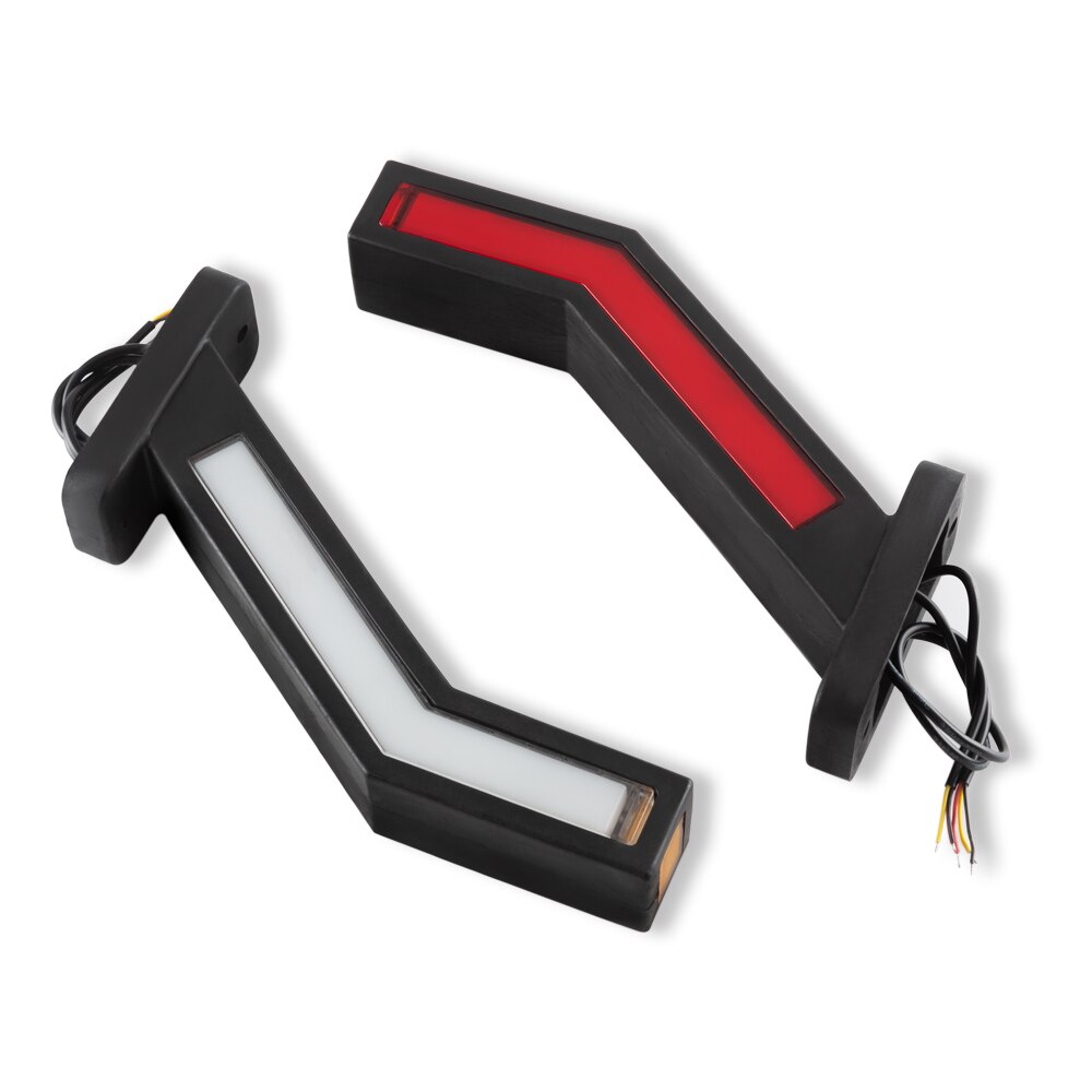 2PCS LED Truck Trailer Side Marking Lighting Contour Marking Truck Trailer Lights Side Marking Trailer Lights 12-24V