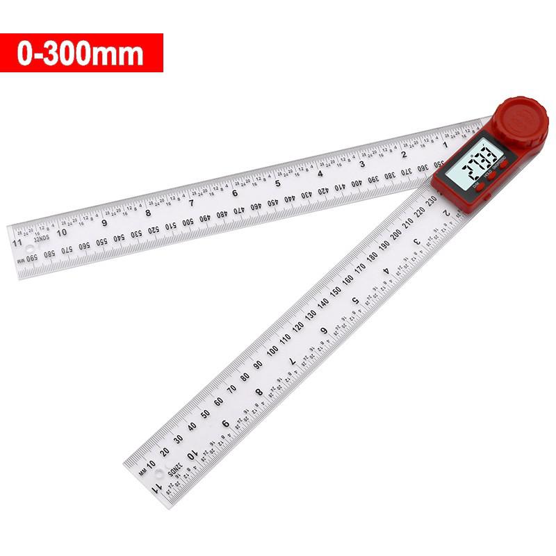 0-200mm 0-300mm Digital Meter Angle Inclinometer Angle Digital Ruler Electron Goniometer Protractor Angle finder Measuring Tool: 0-300mm