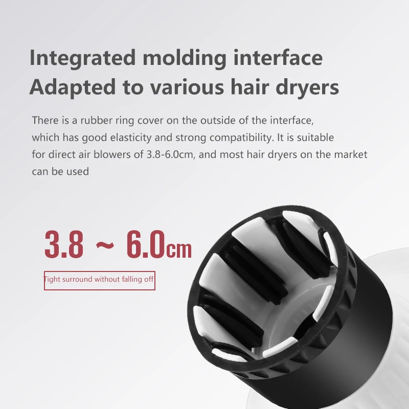 Universele Föhn Diffuser voor Krullen en Föhnen Elektrische Kappers Droger Styling Tools Verstelbare Blower Wind Cover