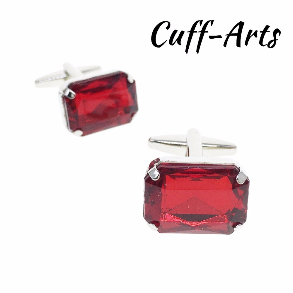 Boutons de manchette pour hommes, boutons de manchette en cristal, bijoux de couleur, boutons de manchette de chemise pour hommes, marque de luxe, boutons en cristal acrylique par cuffarts