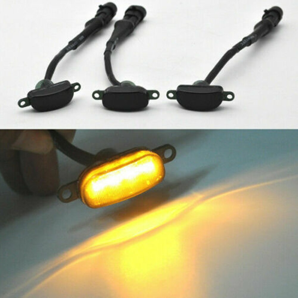 3x passer til ford raptor 12 smd ravfarvet led frontgitter kørelys  e27 led pære led cob lys led lampe