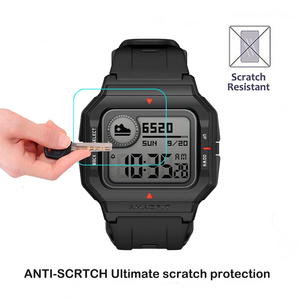 2Pcs 9H Anti-Kras Glas Voor Huami Amazfit Neo Smart Horloge Screen Protector Film Voor Amazfit Neo 2.5D Hd Helder Gehard Glas