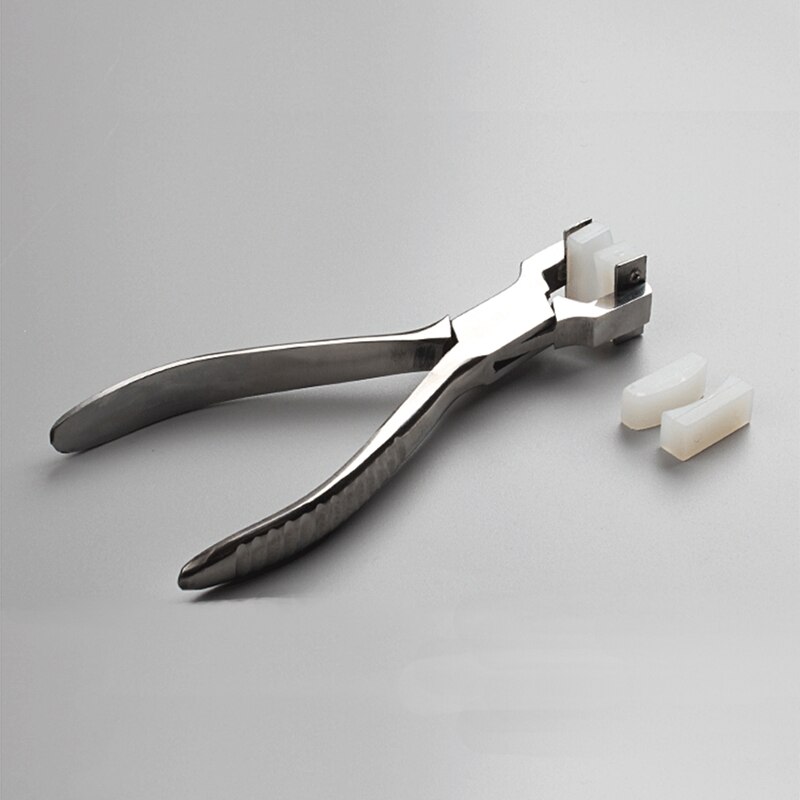 Gereedschap roestvrij staal nylon sieraden reparatie gereedschap kop platbektang huishoudelijk handgereedschap voor thuisgebruik brillen reparatie gereedschap