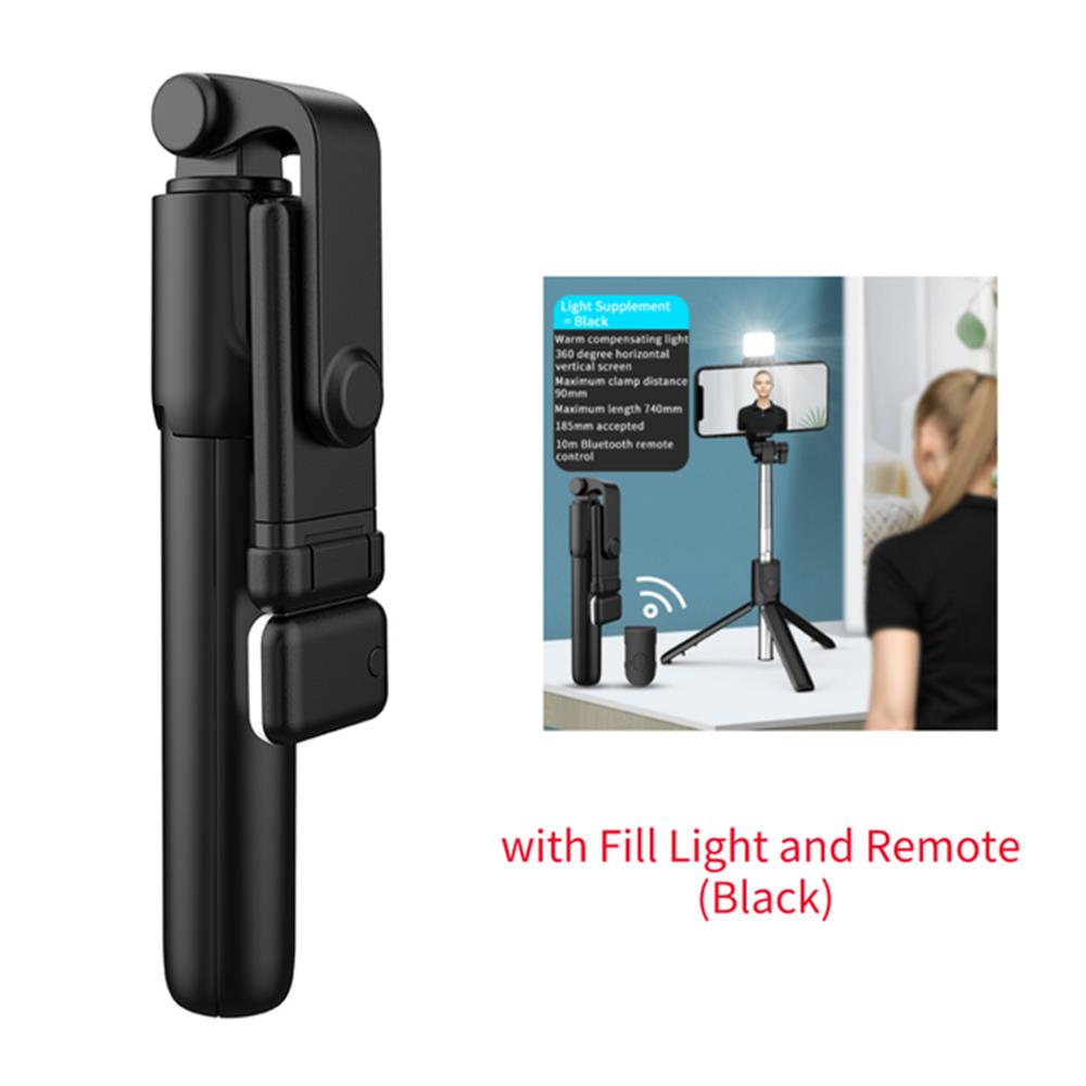 Neuer Bluetooth Selfie Stock Handyhalter, einziehbares, tragbares, multifunktionales Mini-Stativ mit kabellosem Fernauslöser: Blau