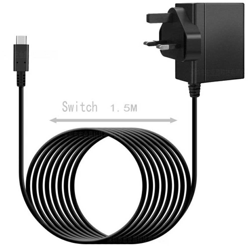 For Nintendo Switch for NS Game Console AC Adapter Power Supply Charger UK Plug
