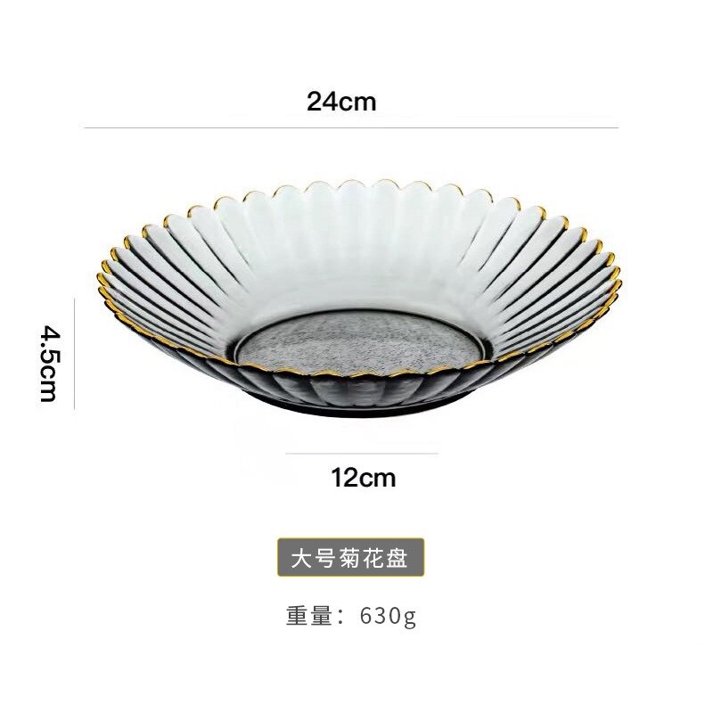 Porslin set nordisk stil phnom penh sallad kopp skål transparent glas skål set tallrik hem dessert tallrik frukt skål: B2- l