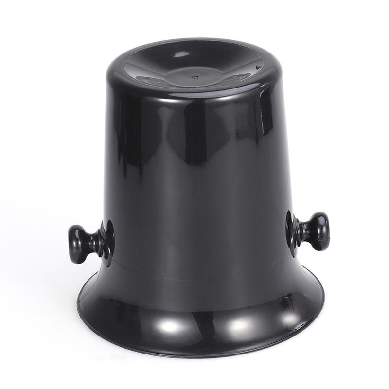 2 Stuks Ronde Dubbele Oren Wijn Kwispedoor Plastic Wijnproeverij Kwispedoor Ijsemmer Wijn Proeven Accessoires (Zwart)
