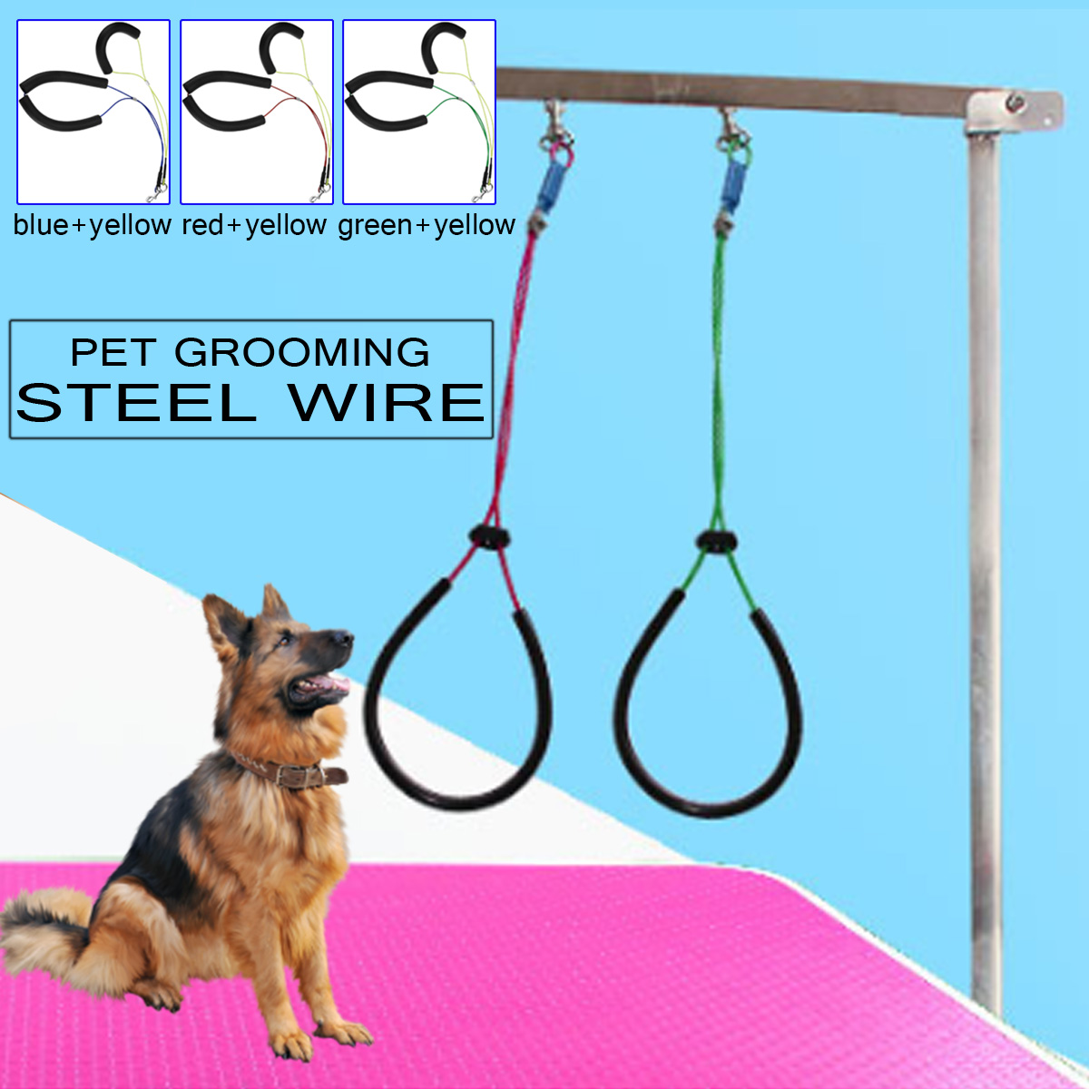 Pet Dog Grooming Loop Table Arm Body Noose Holder Restraint Rope Wire Harness Leash For Medium Large Dogs Grooming Accessories
