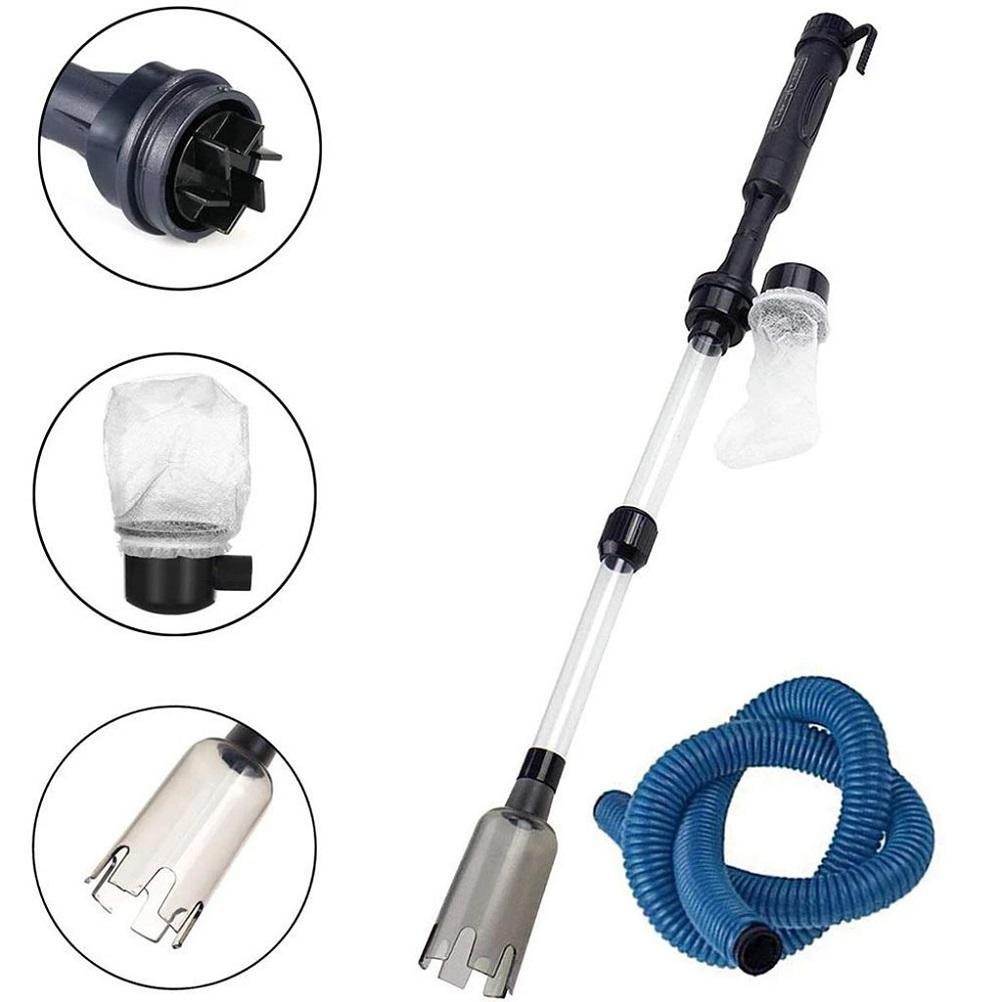 Aquarium Gravel Cleaner Water Exchanger Aquarium Siphon Cleaner Algae Remover Fish Tank Cleaning Tool