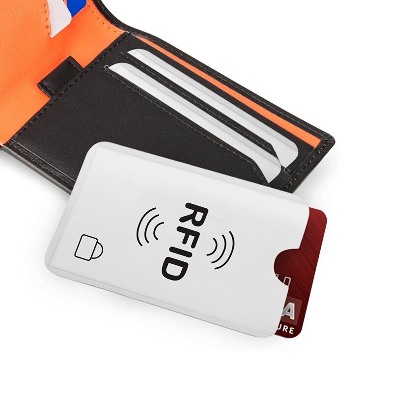 10 stk aluminiumsfolie rfid blokeringskorthylster anti scan kortholder nfc afskærmning kreditkort bankkort beskytter anti tyveri tegnebog
