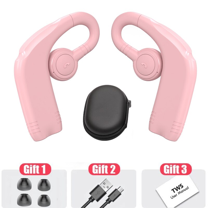 TWS Bluetooth Earphones Wireless Bluetooth Earbuds With Microphone 88 Hours For Continuous Listening To Music Sports Headphones: 2 pink