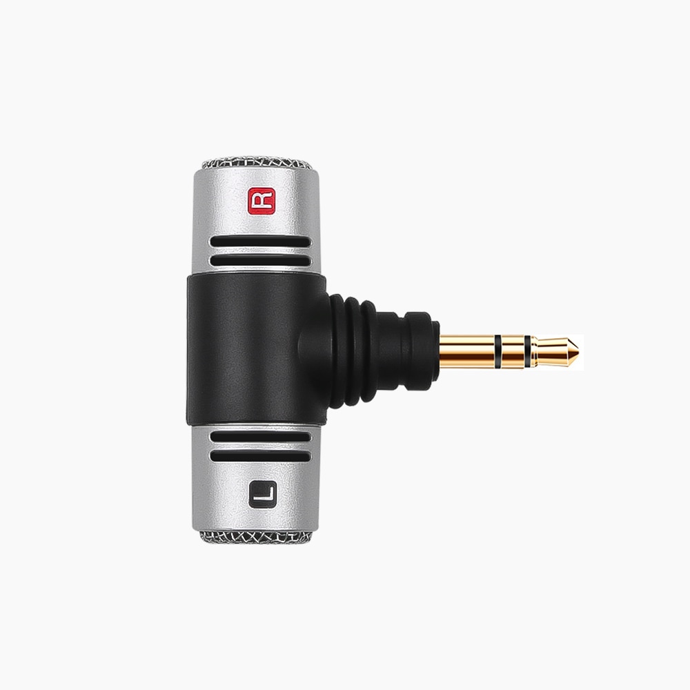 kebidu Mini Stereo Microphone Condensador Dual Mic 3.5mm Electret Condenser Stereo Mini Jack for Recorder