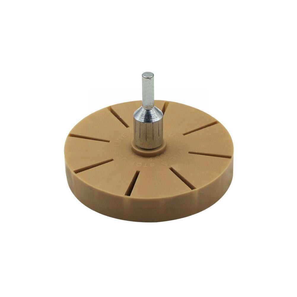 Rueda de goma Universal para eliminar pintura, pegatina neumática, pegamento adhesivo, herramienta de disco de desgomado para reparación de coche, 3,5 pulgadas, 88mm, G5g9
